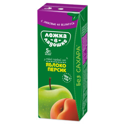 Сок яблоко-персик 5м+, 200 мл. (4812021000619)