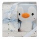 Interbaby.Плед flecce + plush toy pinguin blue (8100259)