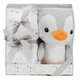 Flecce.Плед flecce + plush toy pinguin gray (8100260)