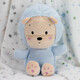 Interbaby.Плед flecce + plush toy lion blue (8100262)