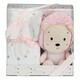 Interbaby.Плед flecce + plush toy lion pink (8100263)