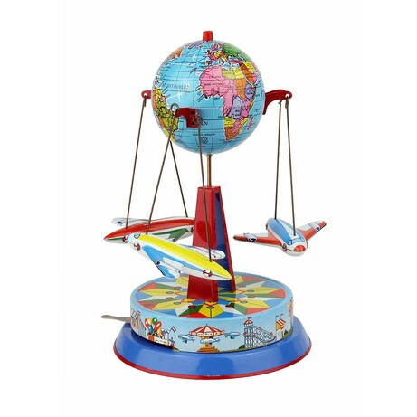 Bass&Bass. Детская развивающая игрушка Глобус с самолетиками (3457019605875)