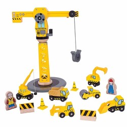 Bigjigs Toys. Игровой комплект грузовой техники (691621092002)
