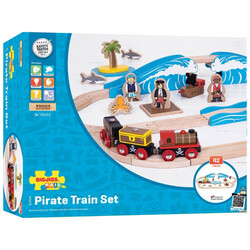 BigJigs Toys. Игрушечная железная дорога  "Пираты" (	691621090381)