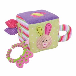 Bigjigs Toys. Развивающая игрушка-куб для малышей, розовый (691621525036)