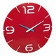 TFA. Годинник настінний "CONTOUR", червоний / білий, d = 350x35 мм (60304705)