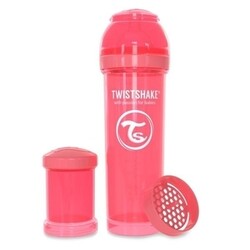 Twistshake. Антиколиковая бутылочка 330 мл, персиковая (24876)