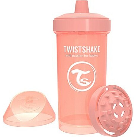 Twistshake.Детская чашка 360мл 12 + міс, світло-персикова (69899)