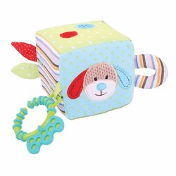 Bigjigs Toys. Развивающая игрушка-куб для малышей, голубой (691621525135)