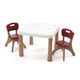 STEP 2. Набор: стол и 2 стула "KITCHEN TABLE & CHAIRS", 48х64х64 см/ 50х35х35 см (810600)