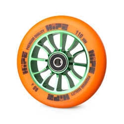 Hipe. Колесо для трюкового самоката Hipe H01 110мм, green/orange (250103)