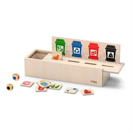 Viga Toys. Деревянный игровой набор  Сортировка мусора (44504)