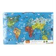 Viga Toys. Пазл магнитный Карта мира с маркерной доской, на англ. (6934510445089)