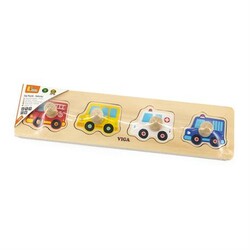 Viga Toys. Деревянная рамка-вкладыш Viga Toys Спецмашины (6934510445355)