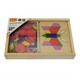 Viga Toys. Геометрическая мозаика Viga Toys деревянная с шаблонами (50029)