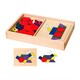 Viga Toys. Геометрическая мозаика Viga Toys деревянная с шаблонами (50029)