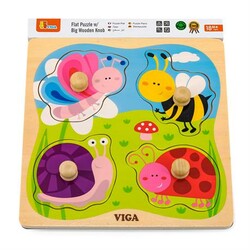 Viga Toys. Деревянная рамка-вкладыш Viga Toys Насекомые (6934510501310)