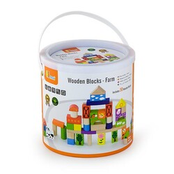 Viga Toys. Деревянные кубики Viga Toys Ферма, 50 шт., 3 см (6934510502850)