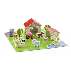 Viga Toys. Деревянный игровой набор  Ферма, 30 эл. (50540)