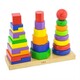 Viga Toys. Набір дерев'яних пірамідок Три фігури (6934510505677)