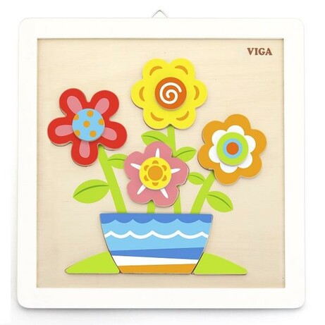 Viga Toys. Набір для творчості Картина своїми руками Квіти (6934510506858)
