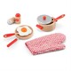 Viga Toys. Детский кухонный набор Игрушечная посуда из дерева, красный (6934510507213)