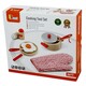 Viga Toys. Дитячий кухонний набір Іграшкова посуд з дерева, червоний (6934510507213)