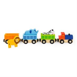Viga Toys. Набір для залізниці Поїзд-зоопарк (6934510508227)