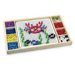 Viga Toys. Деревянная настольная игра  Мозаика и лудо (59990)