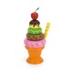 Viga Toys. Іграшкові продукти Дерев'яна пірамідка-морозиво, помаранчевий (6934510513221)