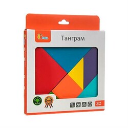 Viga Toys. Игра-головоломка  Цветной деревянный танграм, 7 эл. (6934510555573)