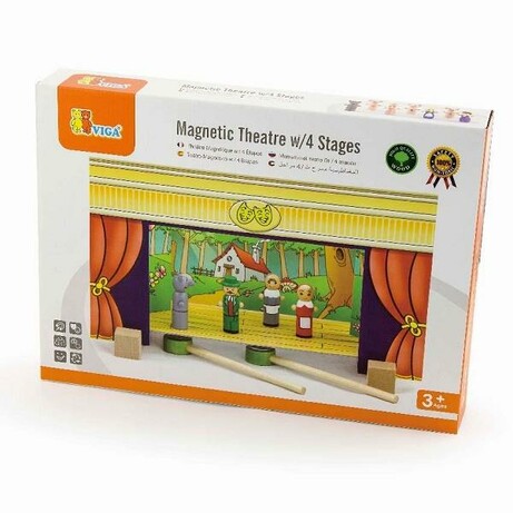 Viga Toys. Деревянный игровой набор Магнитный театр (6934510560058)
