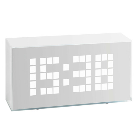 TFA. Будильник "Time Block", LED, адаптер харчування, білий, 175x51x91 мм (602012)