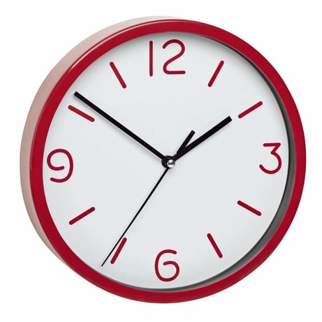 TFA. Часы настенные  d=200x35 мм, красный (60303305)