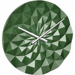 TFA . Часы настенные "Diamond", 3-D форма, зеленый металлик, 396x44х396 мм (60306304)