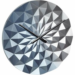 TFA .Часы настенные "Diamond", 3-D форма, синий металлик, 396x44х396 (60306306) мм