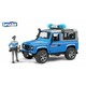 BRUDER. Поліція Land Rover Defender синій, світло і звук, + фігур, в компл. модуль світло і звук іграшка - джип (02597)