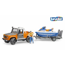 BRUDER. Набор: Машинка игрушечная-джип Land Rover (02599)