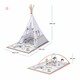 Kinderkraft. Развивающий коврик-палатка 3 в 1 Kinderkraft Tippy (KPTIPP00MUL0000) (300167)