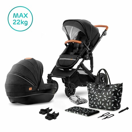 Kinderkraft. Універсальна коляска 2 в 1 Kinderkraft Prime Black + MommyBag (KKWPRIMBKMB200)(202688)