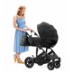 Kinderkraft. Універсальна коляска 2 в 1 Kinderkraft Prime Black + MommyBag (KKWPRIMBKMB200)(202688)