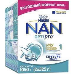 Nestle. NAN 1 Optipro с олигосахариды 2'FL для детей с рождения 1050 г (314512)