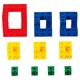 Gigo. Навчальний набір Об'ємні фігури з кубиків, 2 см (1167R)
