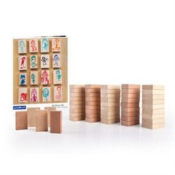 Guidecraft. Набір дерев'яних блоків для малювання Block Play, 50 шт. (G6223)