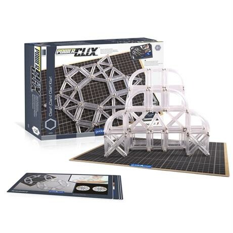 Guidecraft. Магнітний конструктор PowerClix Frames Clear, 74 деталі (G9203)