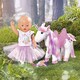 Zapf. Интерактивная игрушка BABY BORN - СКАЗОЧНЫЙ ЕДИНОРОГ (свет) (828854)