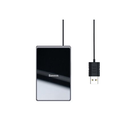 Baseus.Беспроводний зарядний пристрій Baseus Wireless Charger Card Ultra Thin 15W Black (WX01B-01)