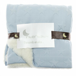 Interbaby. Плед Bubble stars & lamb blankets blue (8100236)