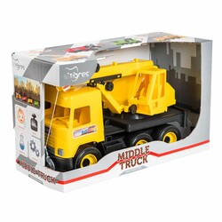 Tigres. Авто "Middle truck" кран (желтый) в коробке (39491)