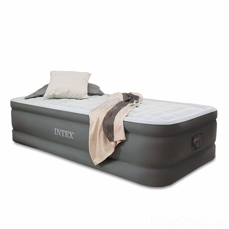 Intex. Надувна велюр-ліжко 99 х 191 х 46 см (Intex 64482)